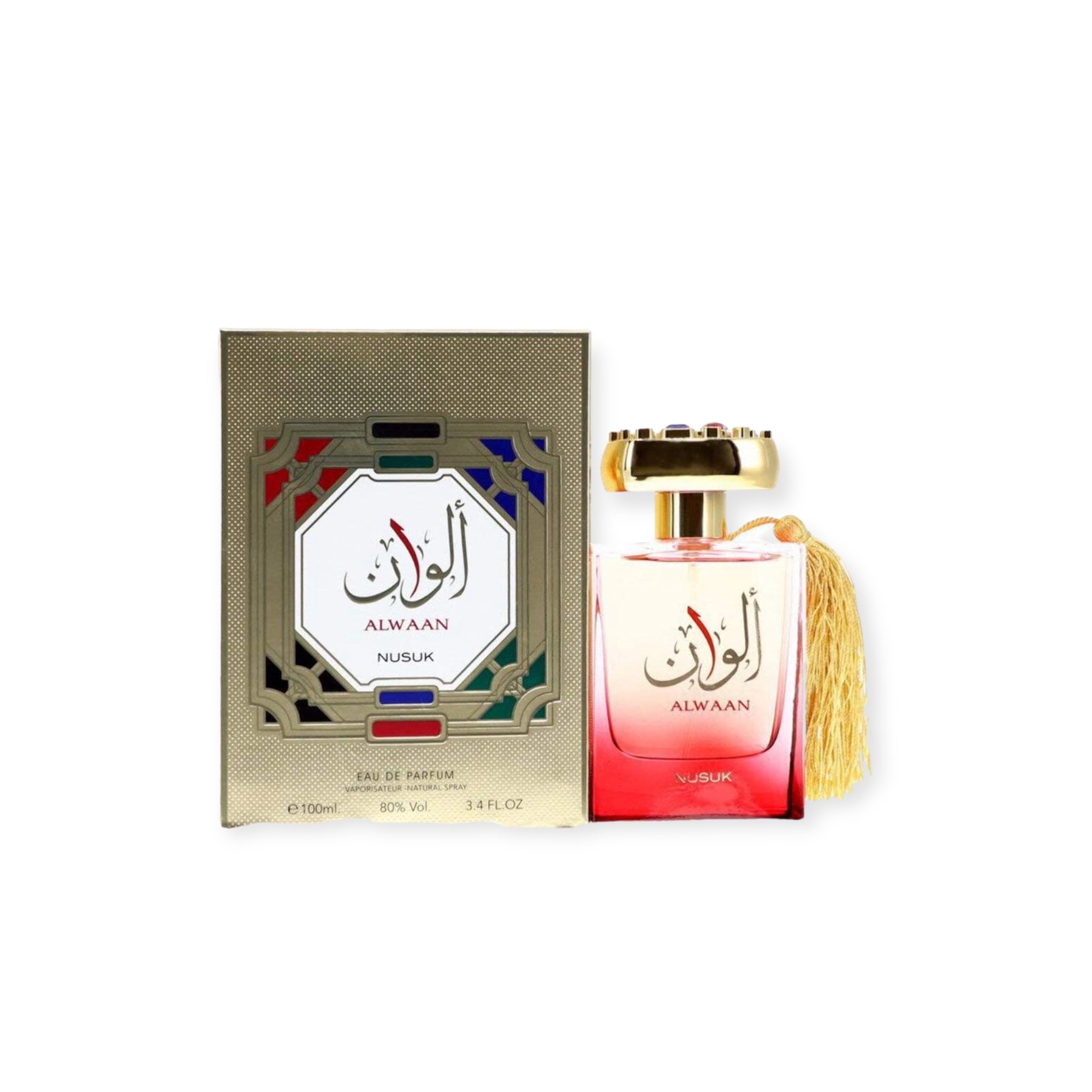 Nusuk Alwaan Eau De Parfum Spray (Unisex) 100ml-theislamicshop.com ...