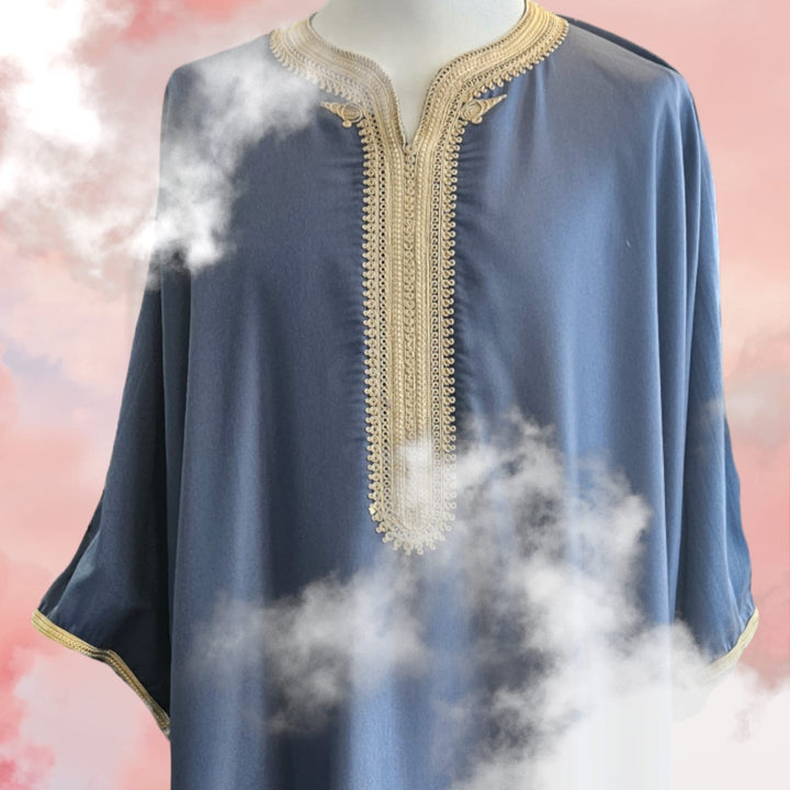 Moroccan Thobe Gown Robe Kaftan Dishdasha Kurta Shirt Long Men-Theislamicshop.com