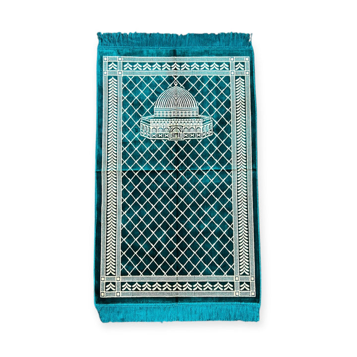 Masjid Aqsa Desgin  Prayer Mat Sajjadah Jaynamaz Salah Prayer Rug Turklish-TheIslamicshop.com