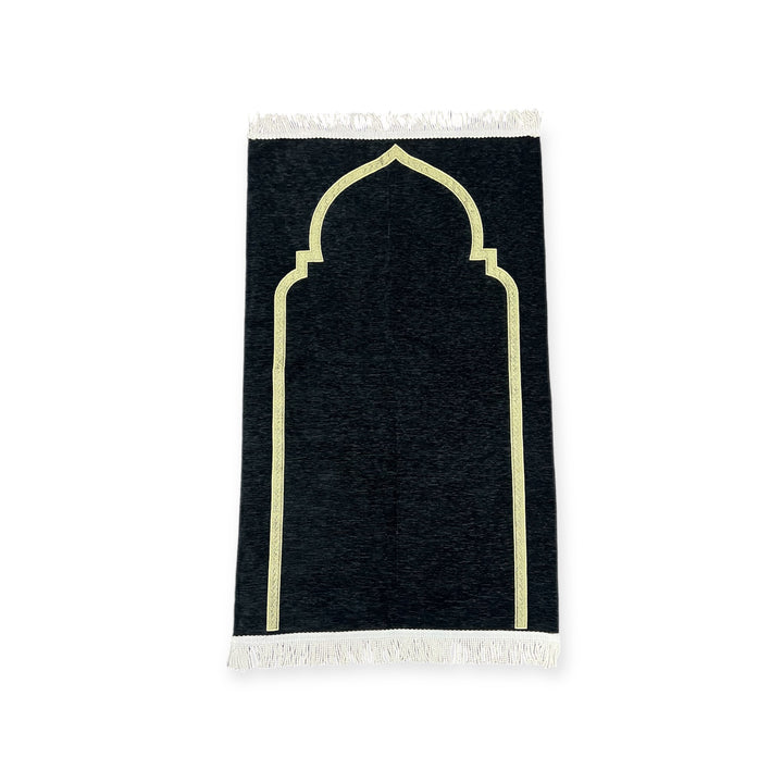 Mihrab Design Chenille Jaynamaz salah Turkish prayer mat-TheIslamicshop.com