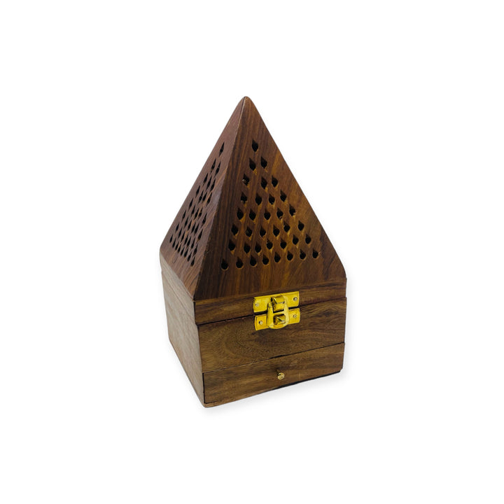 Bakhoor Burner Wood Arabic Mini for Incense Oud, Medium-theislamicshop.com