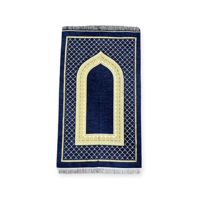 Chenille Jaynamaz salah prayer rug Turklish prayer mat-TheIslamicshop.com