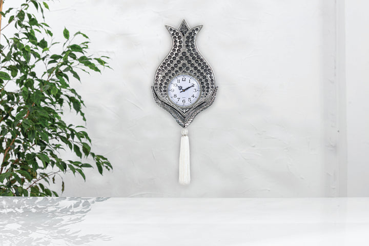  Clock With 99 Beautiful Names of Allah Gold Silver-theislamicshop