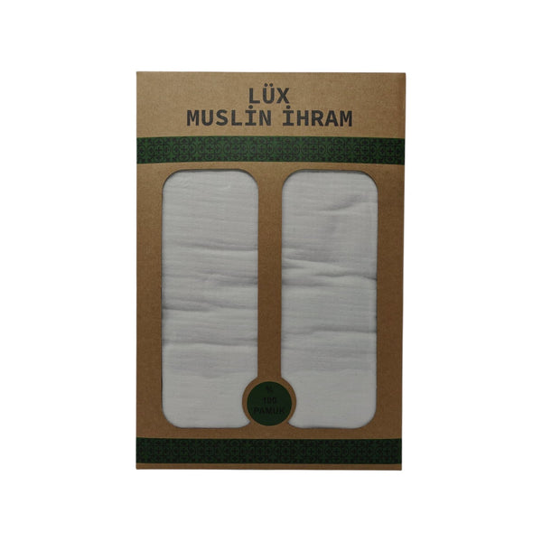 100% cotton Muslin ihram 110x220cm-theislamicshop.com