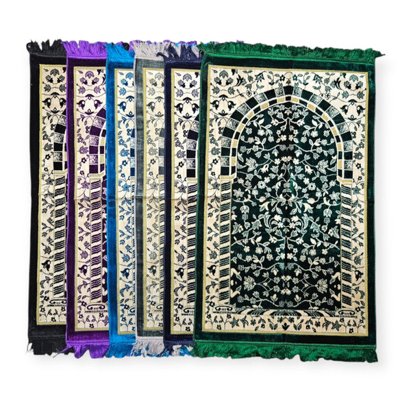 Rawda disign prayer mat sajjadah jaynamaz salah prayer rug Turklish prayer mat-TheIslamicshop.com