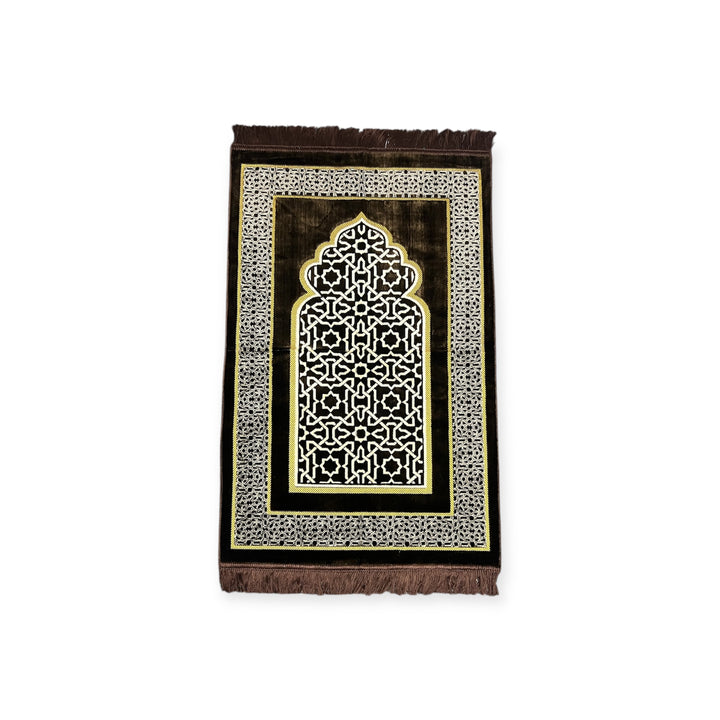 Ottoman Design Prayer Mat Turkish Sajida Salah Rug-TheIslamicshop.com