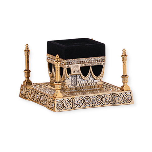 Islamic Table Decor Kaba Replica Gold & Black