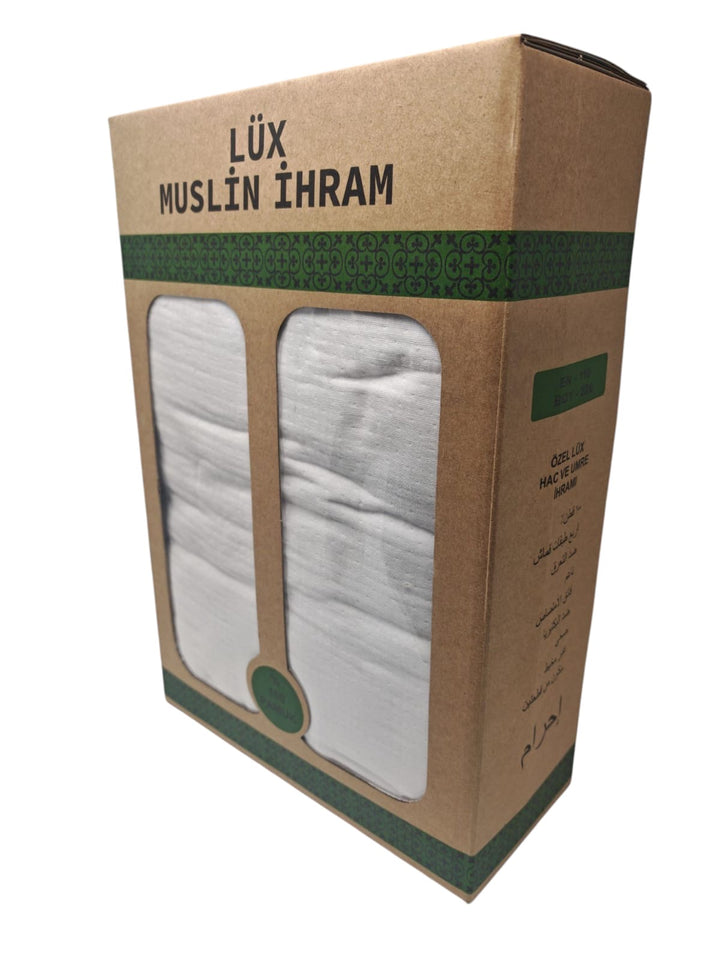 100% cotton Muslin ihram 110x220cm-theislamicshop.com
