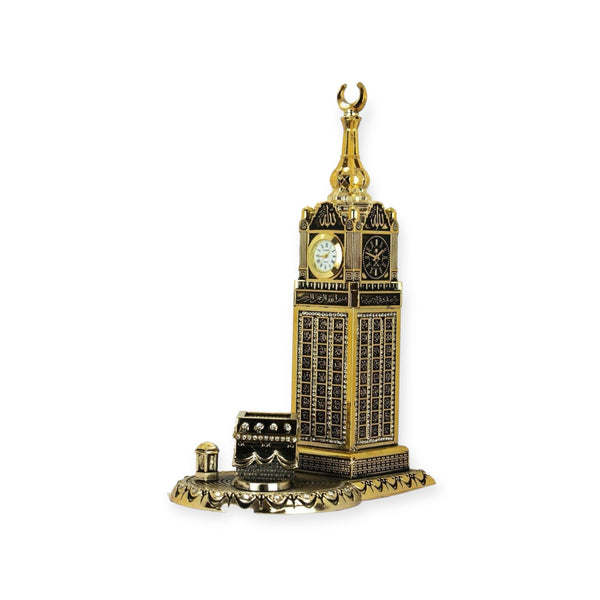 99 Names Of Allah with Clock Tower & Kaaba Turkish Ornament