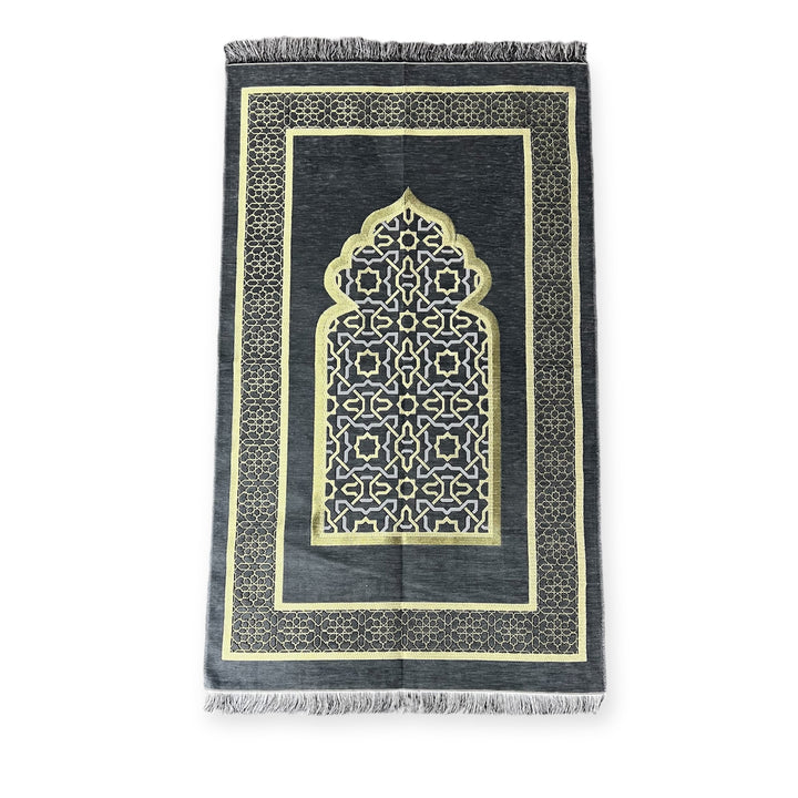 Chenille Jaynamaz salah prayer rug Turklish prayer mat-TheIslamicshop.com