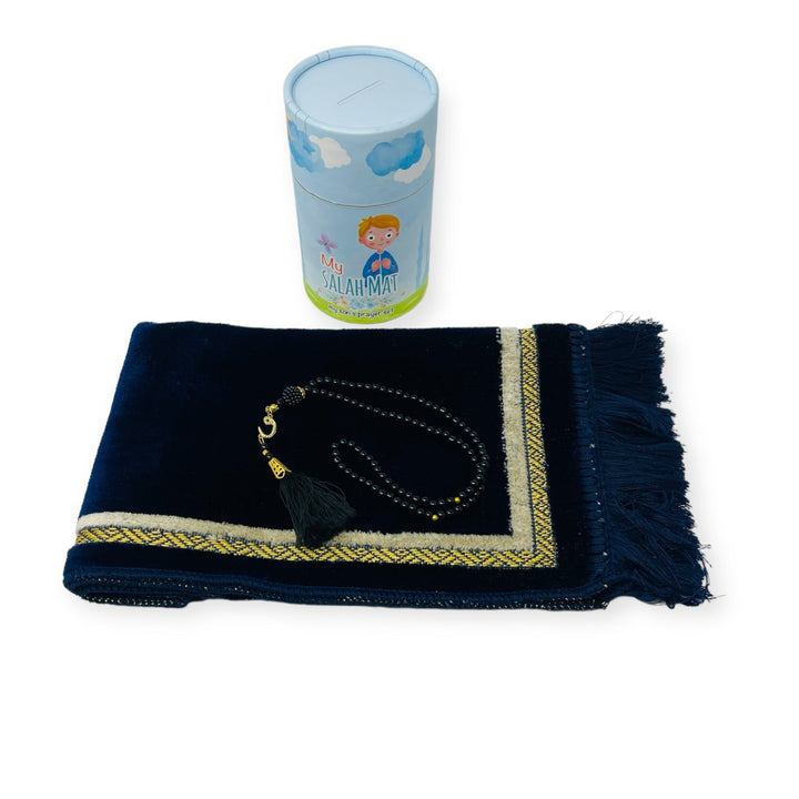 Cylinder Gift Box For Children With Prayer mat, Tasbeeh & Prayer-theislamicshop.com