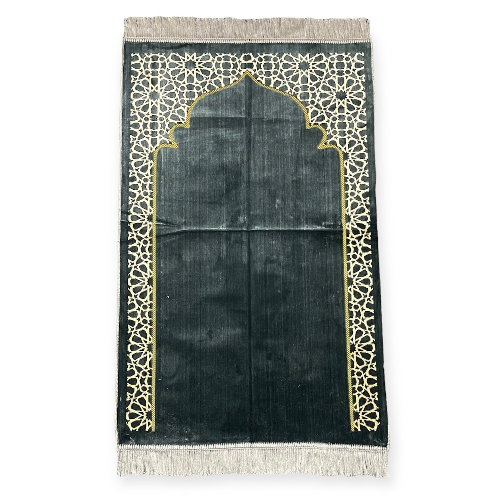 Moslim Gebed Rug met Parels van het gebed Gift | Janamaz | Sajjadah | Soft Islamitisch Gebed Rug | Islamic Gifts | Gebed mattenset, Chenille Fabric, Geel Moslim Gebed Rug met Parels van het gebed Gift | Janamaz | Sajjadah | Soft Islamitisch Gebed Rug | Islamic Gifts | Gebed mattenset, Chenille Fabric, Geel
