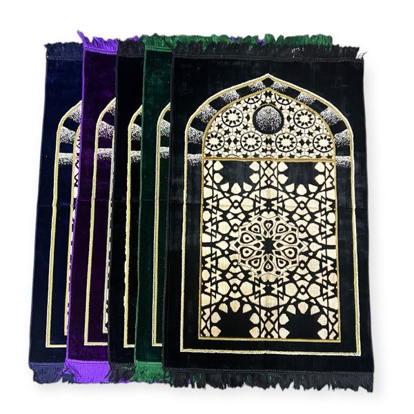 Soft Rawda disign prayer mat sajjadah jaynamaz salah prayer rug Turklish prayer mat-TheIslamicshop.com