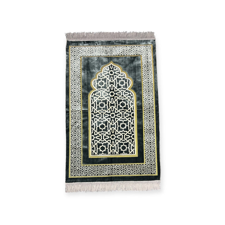 Ottoman Design Prayer Mat Turkish Sajida Salah Rug-TheIslamicshop.com