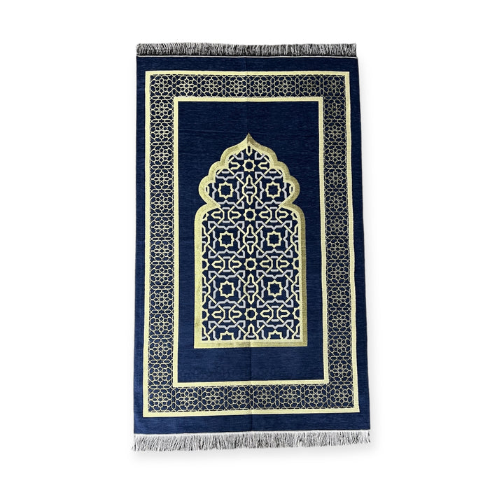 Chenille Jaynamaz salah prayer rug Turklish prayer mat-TheIslamicshop.com