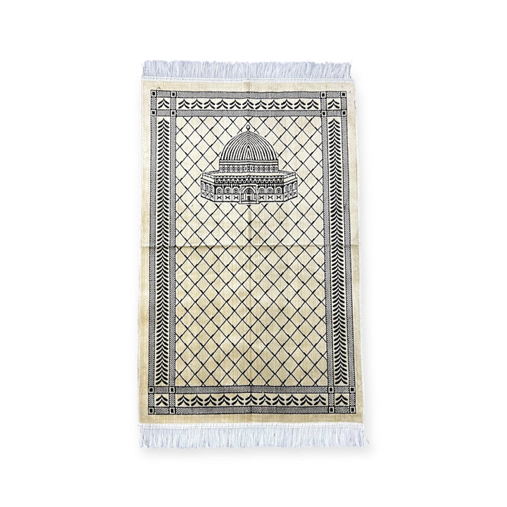 Masjid Aqsa Desgin  Prayer Mat Sajjadah Jaynamaz Salah Prayer Rug Turklish-TheIslamicshop.com