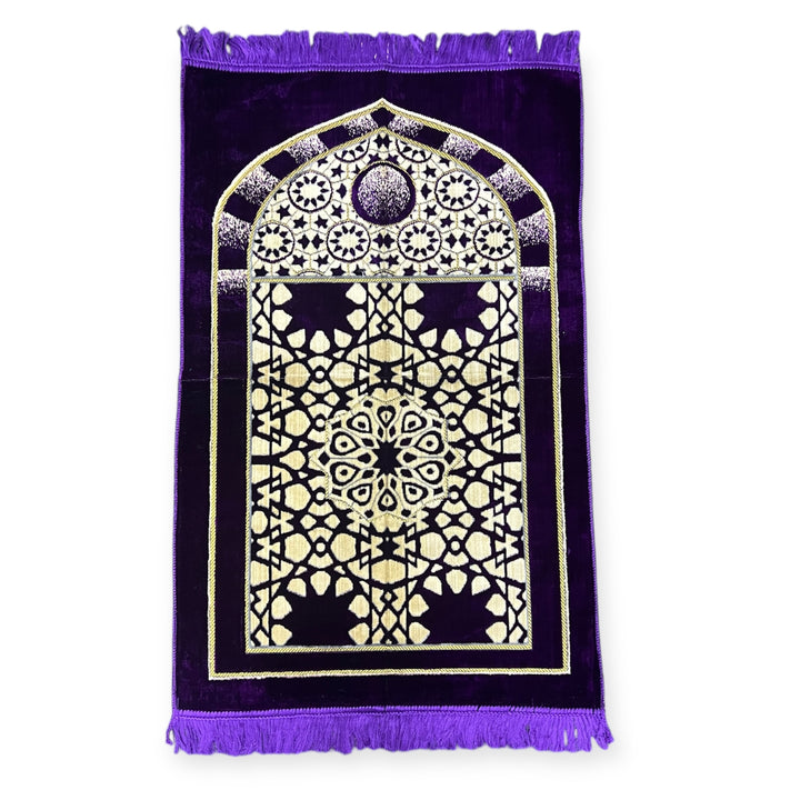 Soft Rawda disign prayer mat sajjadah jaynamaz salah prayer rug Turklish prayer mat-TheIslamicshop.com