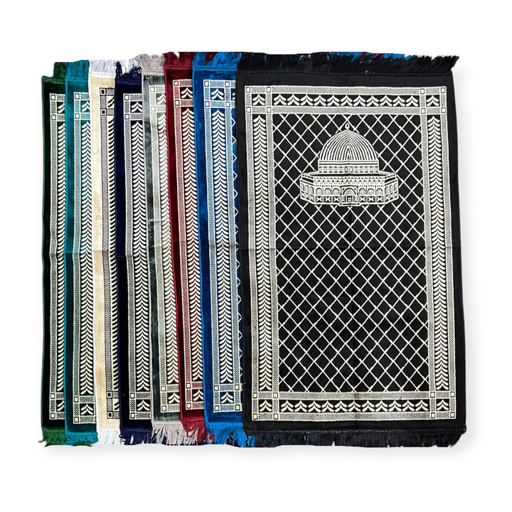 Masjid Aqsa Desgin  Prayer Mat Sajjadah Jaynamaz Salah Prayer Rug Turklish-TheIslamicshop.com