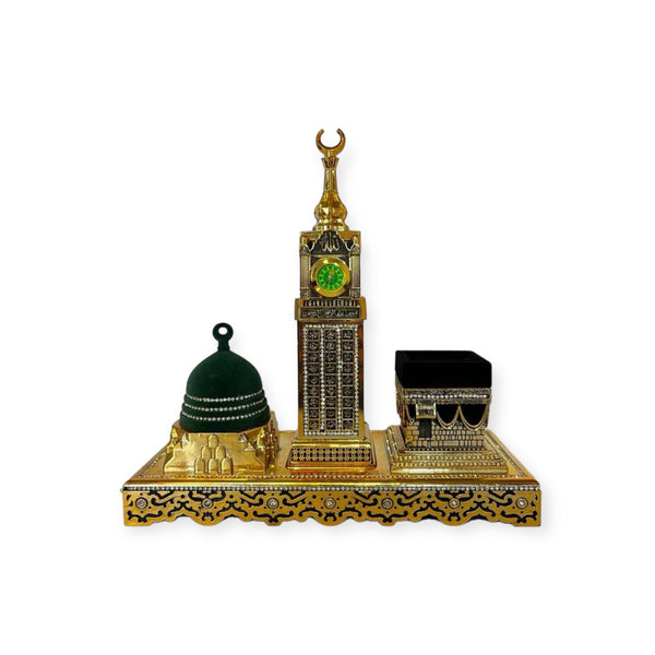 Kaaba Masjid Nabawi and Zamzam Tower Replica | Table Centerpiece for Islamic Decoraiton | Muslim Gift