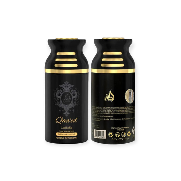 LATTAFA DEO 250 ML -QAA'ED Deodorant Long Lasting Floral Fragrance