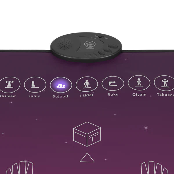 Smart Interactive Adult/Revert Prayer Mat – Rahma Version with touch-sensitive sensors.
