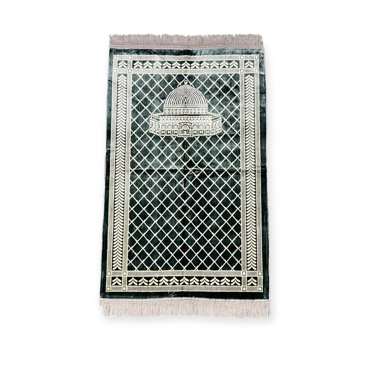 Masjid Aqsa Desgin  Prayer Mat Sajjadah Jaynamaz Salah Prayer Rug Turklish-TheIslamicshop.com