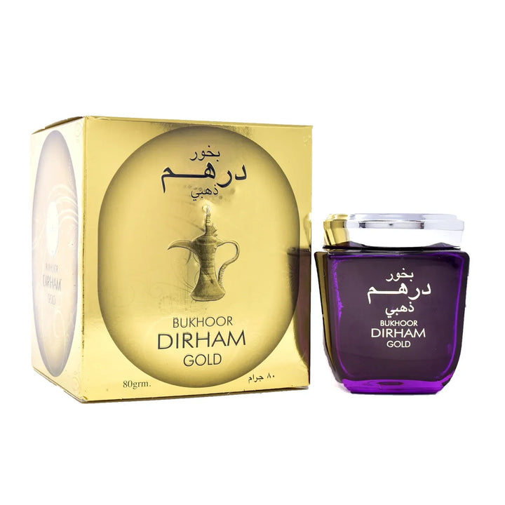 Bakhoor Dirham Gold Incense 80g ARD AL ZAAFARAN-theislamicshop.com