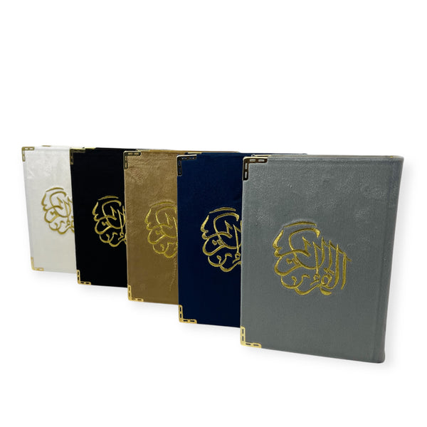 Colour-Coded Tajweed Quran – 13-Line Indo-Pak Script with Velvet Cover