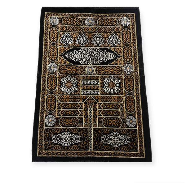 Kaaba Door design prayer mat Gold