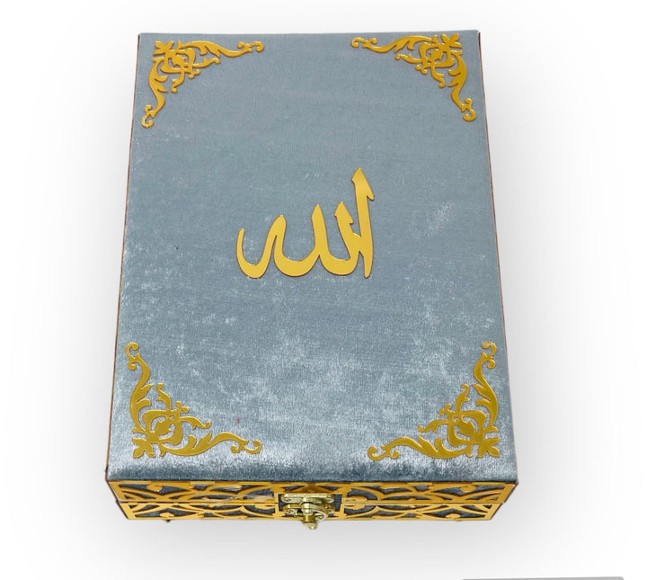 Holy Quran Gift Set for Women-Grey-theislamicshop.com
