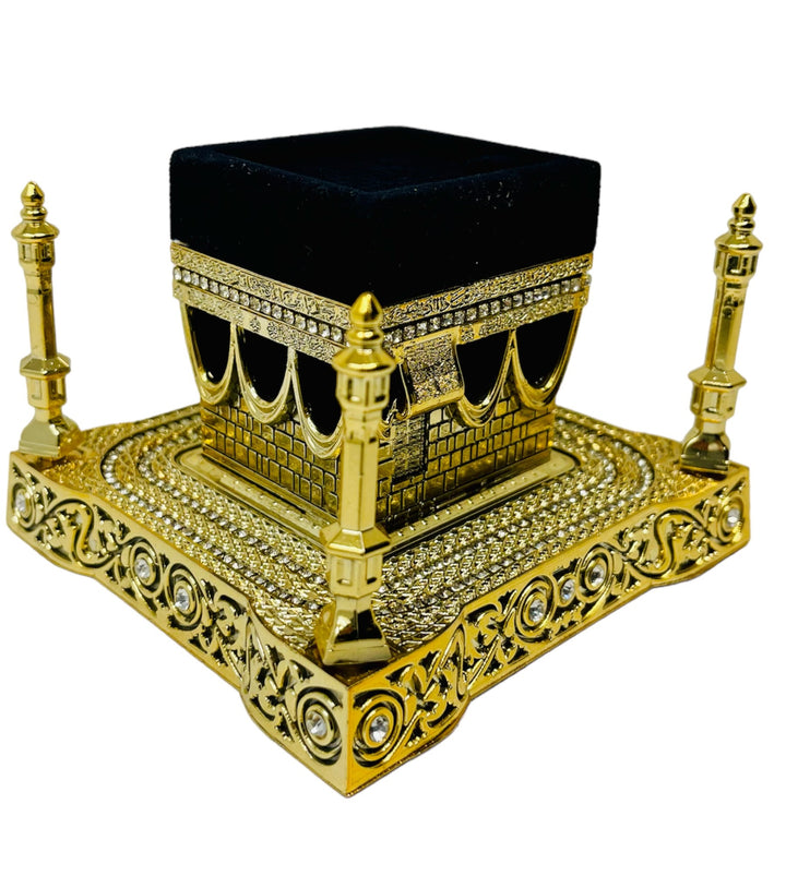 Islamic Table Decor Kaba Replica Gold & Black-the islamic shop.com