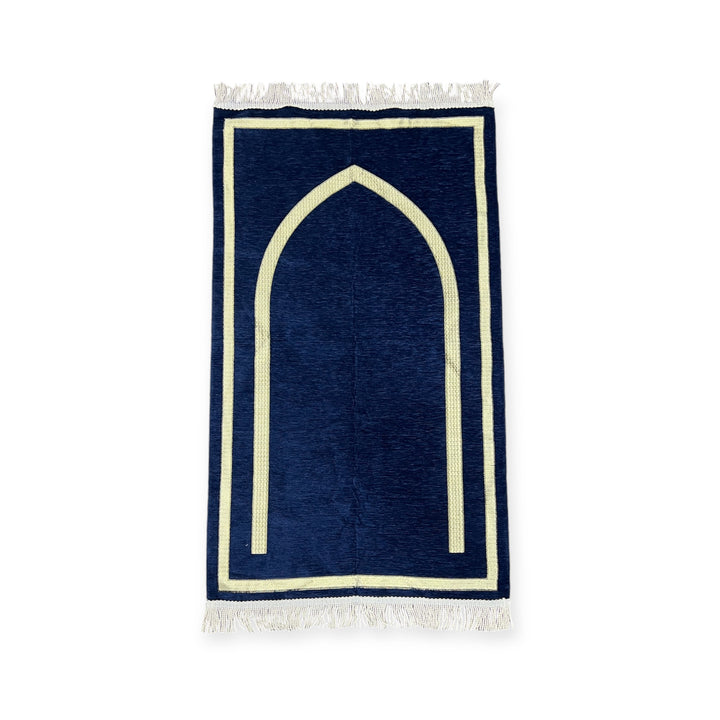 Mihrab Design Chenille Jaynamaz salah prayer rug Turkish prayer mat-TheIslamicshop.com