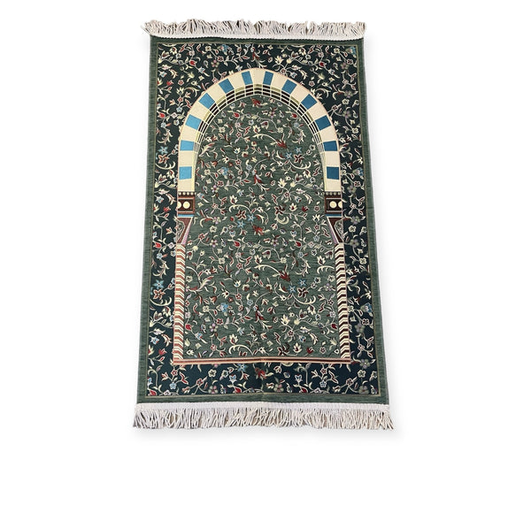 Masjid Nabawi design chenille  prayer mat Good Quality