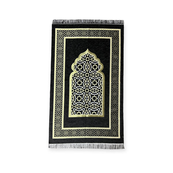 Chenille Jaynamaz salah prayer rug Turklish prayer mat-TheIslamicshop.com