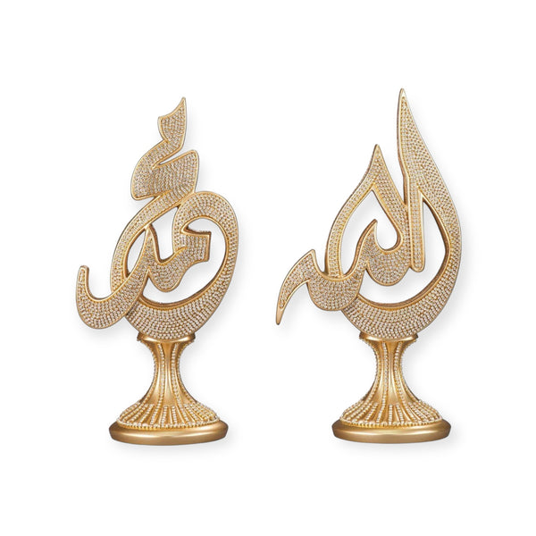 2 Piece Set Arabic Allah Muhammad. Islamic ornament-(NKBY-1503S1)
