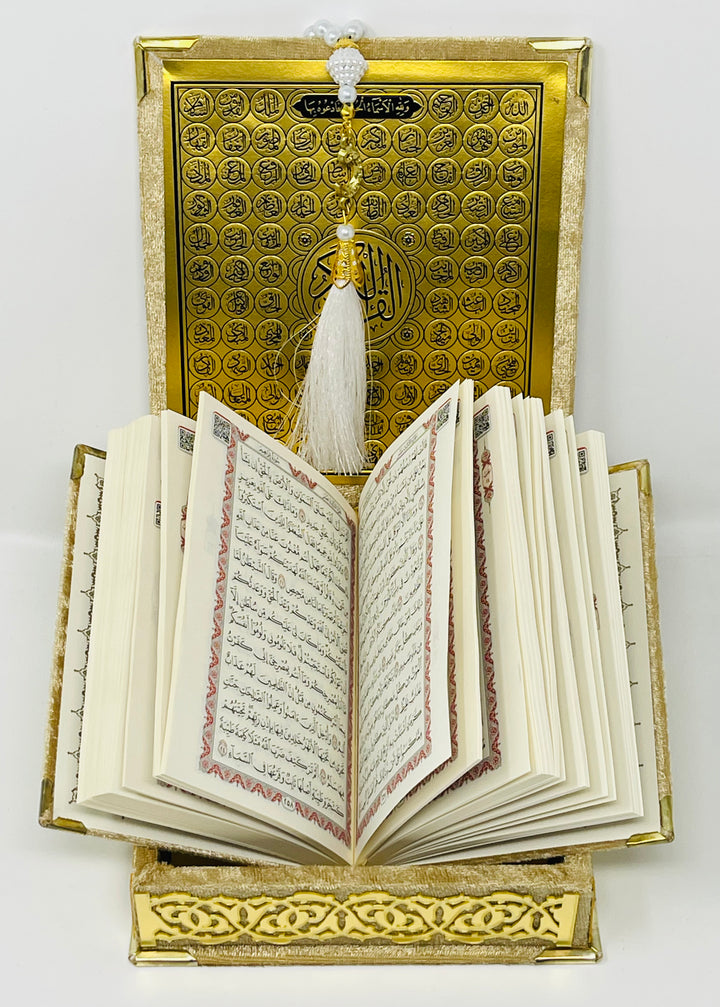 A Beautiful Quran or Tasbeeh with gift box-theislamicshop.com
