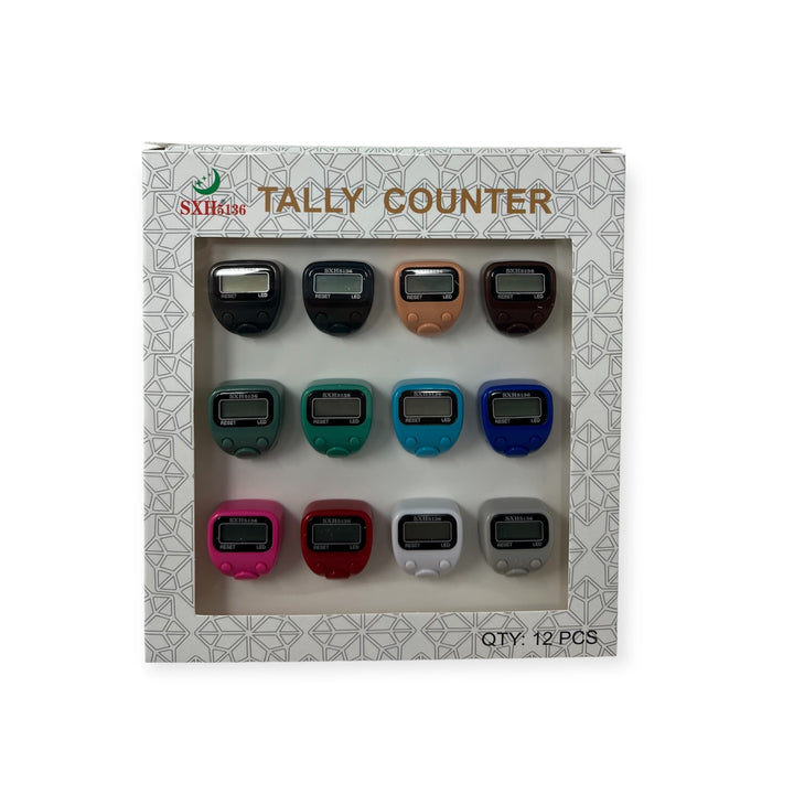 Electronic Ring Tally Counter – Digital Tasbih Prayer Beads 12 pice Set-theislamicshop.com