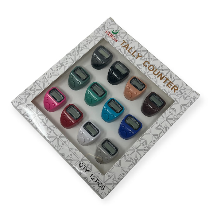 Electronic Ring Tally Counter – Digital Tasbih Prayer Beads 12 pice Set-theislamicshop.com