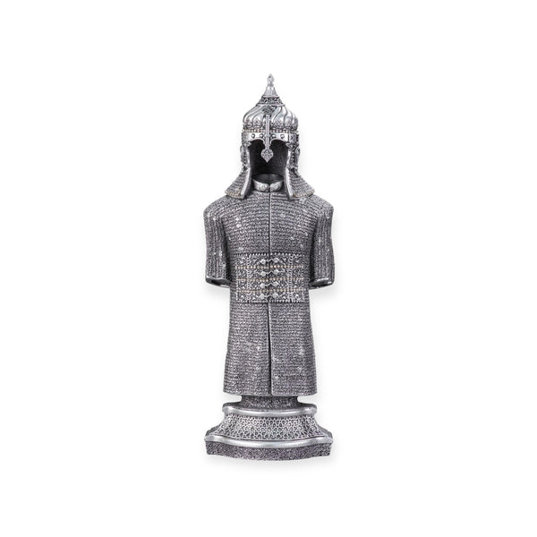 Jawshan Kabir Silver Moulded Ottoman Military Armor 26 x 8cm Ornament Small