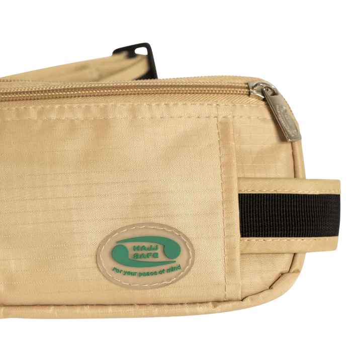 Multiple compartments of Anti-Theft Waist Bag & Ihram Belt