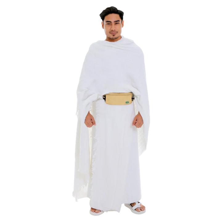 Multiple compartments of Anti-Theft Waist Bag & Ihram Belt