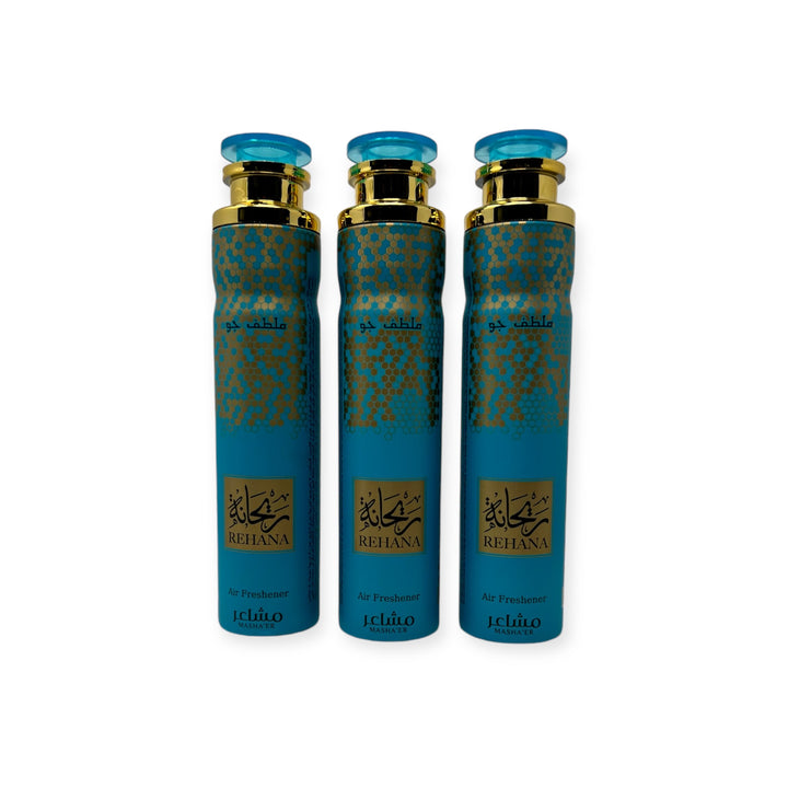 Rehana 300ml By MASHA'ER AIR FRESHENER SPRAY 300ML Pack of 3-theislamicshop.com