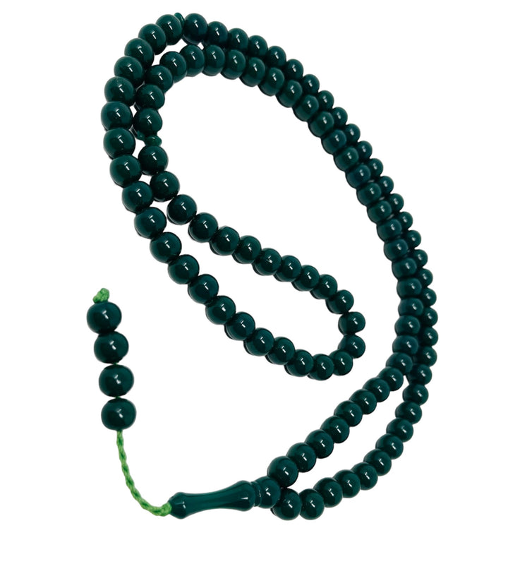 99 Prayer Beads Plastic Different Colour Green-theislamicshop.com