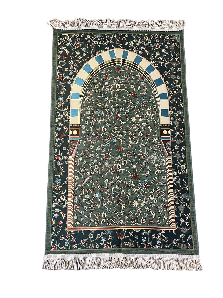 Masjid Nabawi design chenille  prayer mat Good Quality-TheIslamicshop.com
