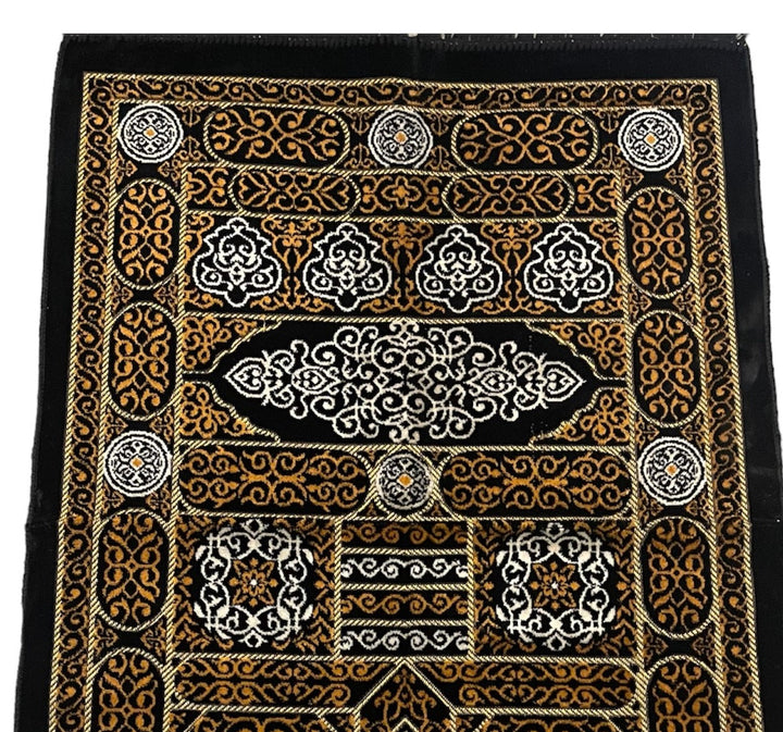 Kaaba Door design prayer mat Gold-TheIslamicshop.com