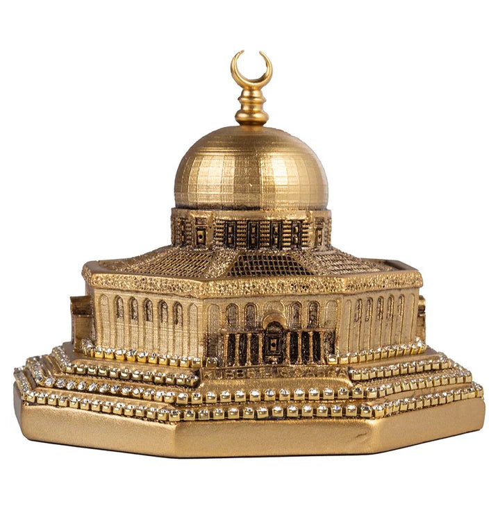 Islamic Table Décor Al Aqsa Dome of the Rock Replica Gold-theislamicshop.com