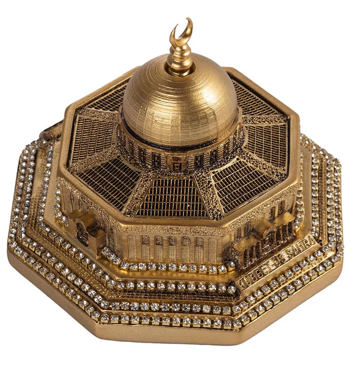 Islamic Table Décor Al Aqsa Dome of the Rock Replica Gold-theislamicshop.com