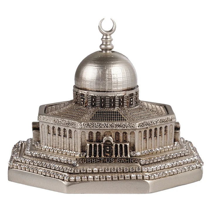 Islamic Home Decor Al Aqsa Dome of the Rock Replica Silver-theislamicshop.com