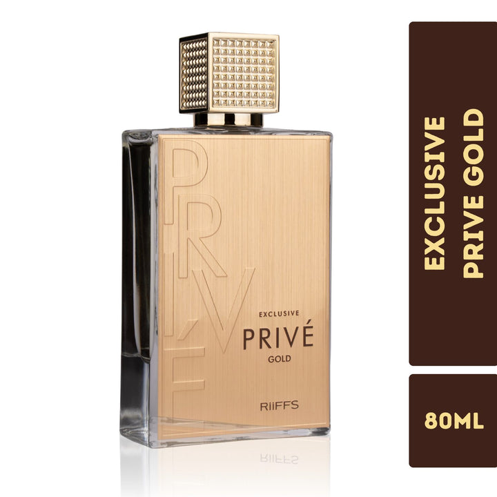 Exclusive Privé Gold RiiFFS 80 ml bottle front view 
