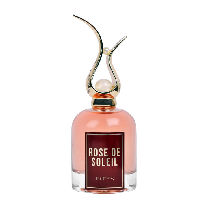 Rose De Soleil perfume bottle with luxury packaging